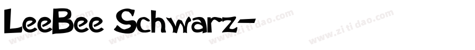 LeeBee Schwarz字体转换
